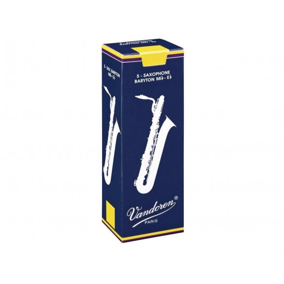 Caja 5 cañas Vandoren Tradicional para saxo barítono