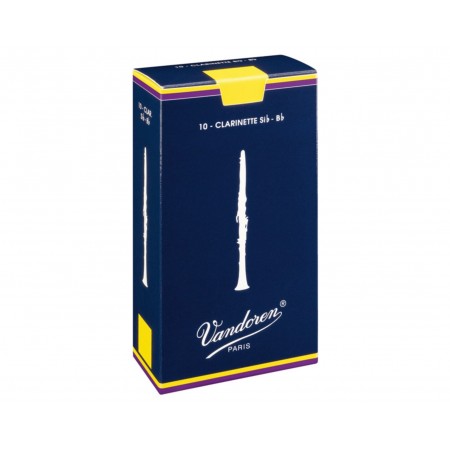 Caja 10 cañas Vandoren Tradicional para clarinete en Sib