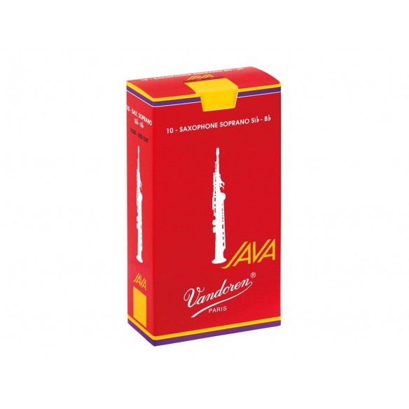 Caja 10 cañas Vandoren Java RED para saxo soprano