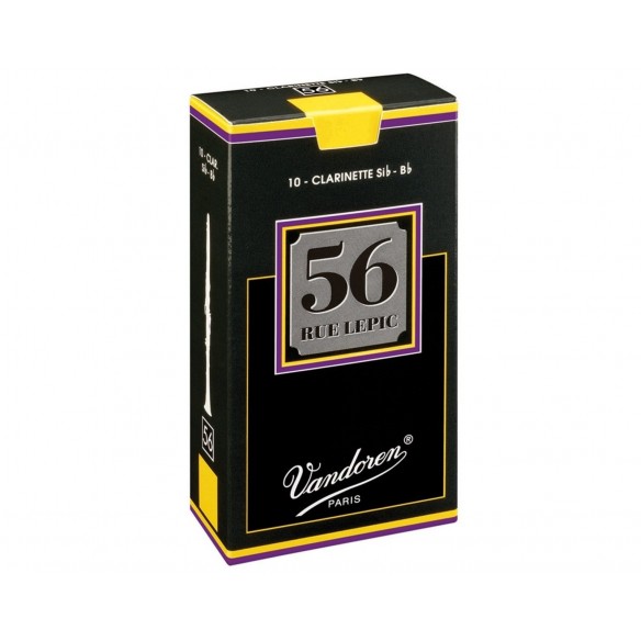 Caja 10 cañas Vandoren 56 Rue Lepic para clarinete en Sib