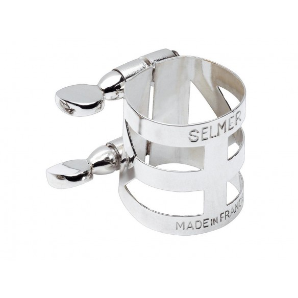 Abrazadera Selmer baño de plata saxo tenor