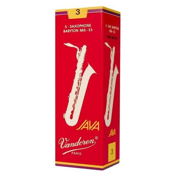 Caja 5 cañas Vandoren Java Red para saxo barítono