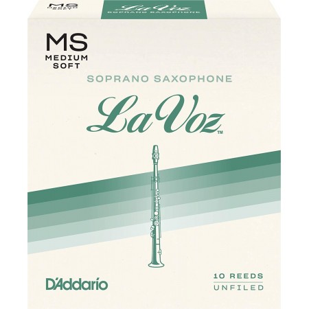 Box of 10 La Voz reeds for soprano saxophone