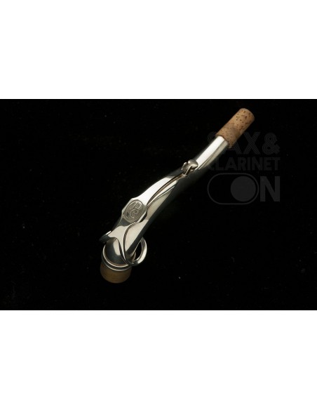 Rampone & Cazzani silver plated neck for tenor saxophone