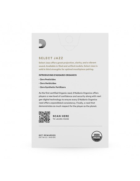 Cañas D'Addario Organic Select Jazz Filed para saxo alto