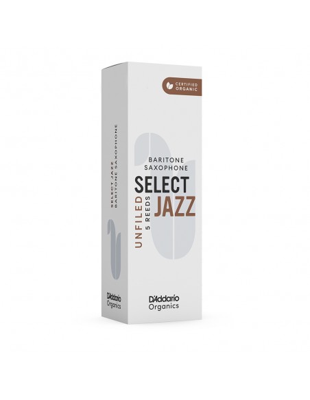 Cañas D'Addario Organic Select Jazz Unfiled para saxo barítono