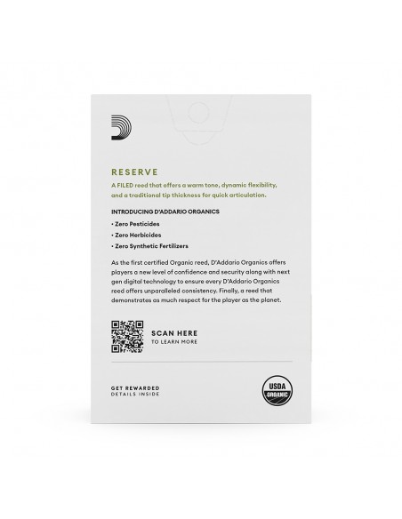 D'Addario Organic Reserve alto saxophone reeds