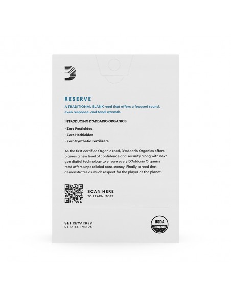 D'Addario Organic Reserve Bb clarinet reeds