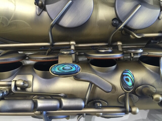 Detalle de saxo vintage